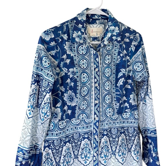 Anthropologie Santorini Button Front Shirtdress - Picture 3 of 9